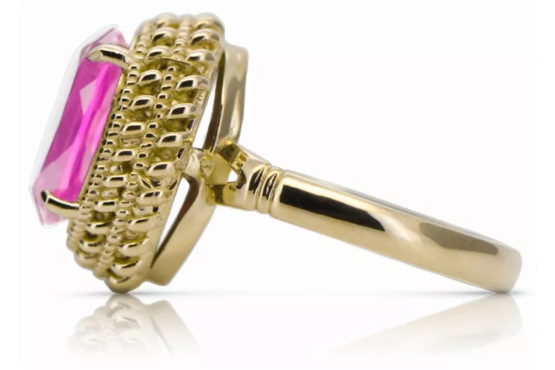 Vintage  Αμέθυστος Κίτρινος χρυσός 14 καρατίων vrc068y